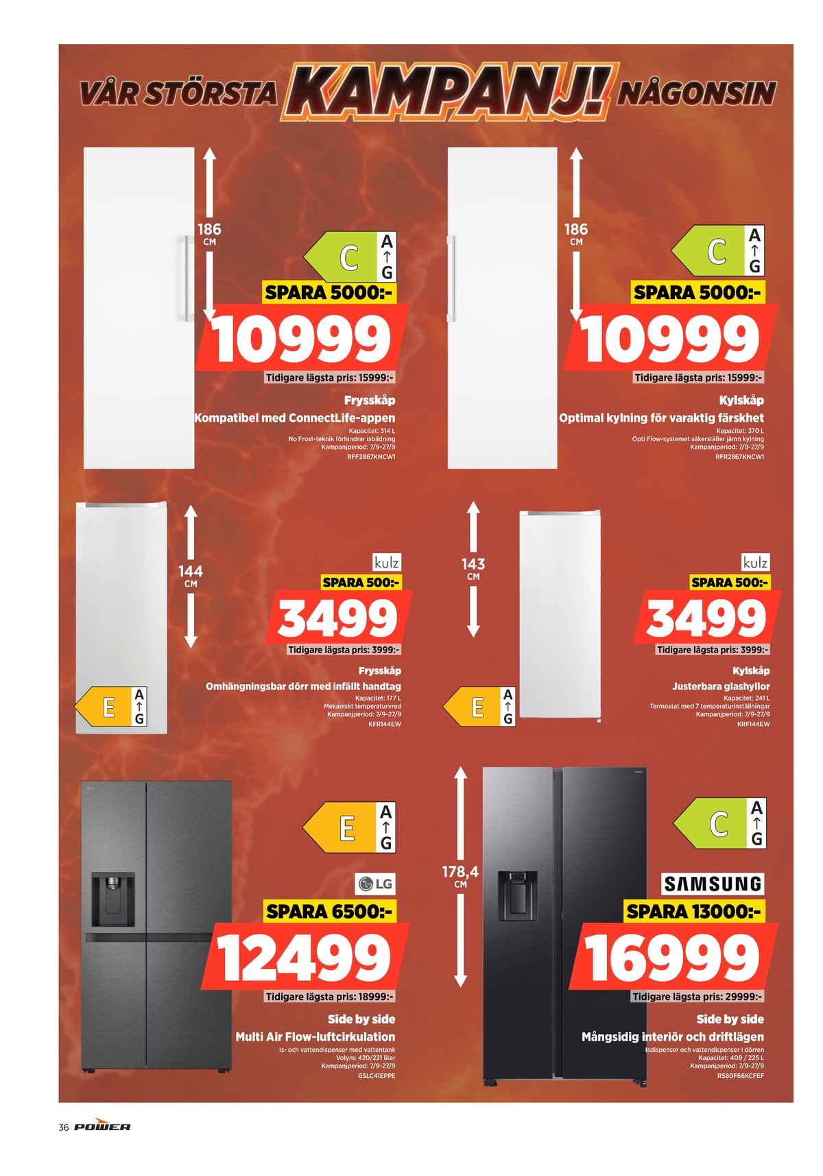 Se Power reklamblad för vecka 37 på Kampanjveckan.se. Se bra erbjudanden på många varor. Läs reklambladet här! Sida 36