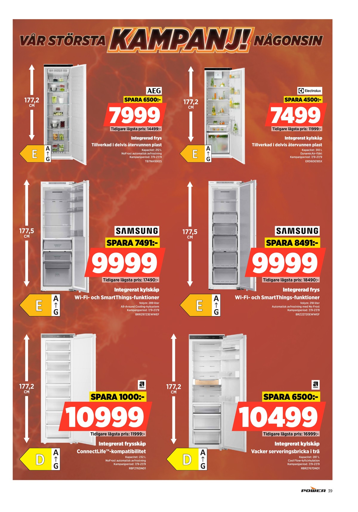 Se Power reklamblad för vecka 37 på Kampanjveckan.se. Se bra erbjudanden på många varor. Läs reklambladet här! Sida 39