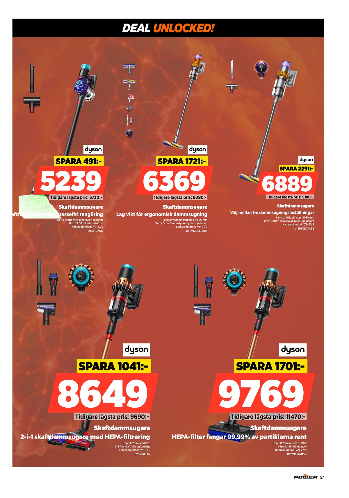 Se Power reklamblad för vecka 37 på Kampanjveckan.se. Se bra erbjudanden på många varor. Läs reklambladet här! Sida 57