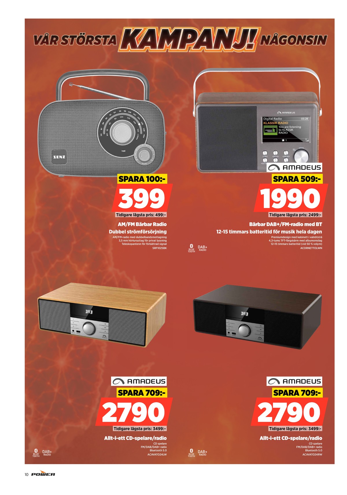 Se Power reklamblad för vecka 37 på Kampanjveckan.se. Se bra erbjudanden på många varor. Läs reklambladet här! Sida 10