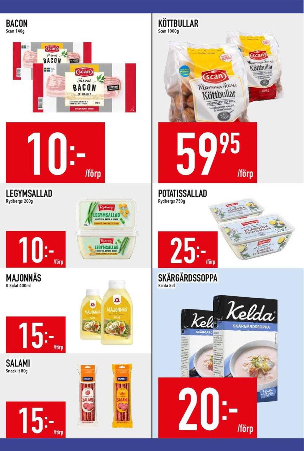 Se MatDax reklamblad för vecka 37 på Kampanjveckan.se. Se bra erbjudanden på många varor, t.ex. baconskivor scan eller potatissallad rydbergs. Läs reklambladet här! Sida 11
