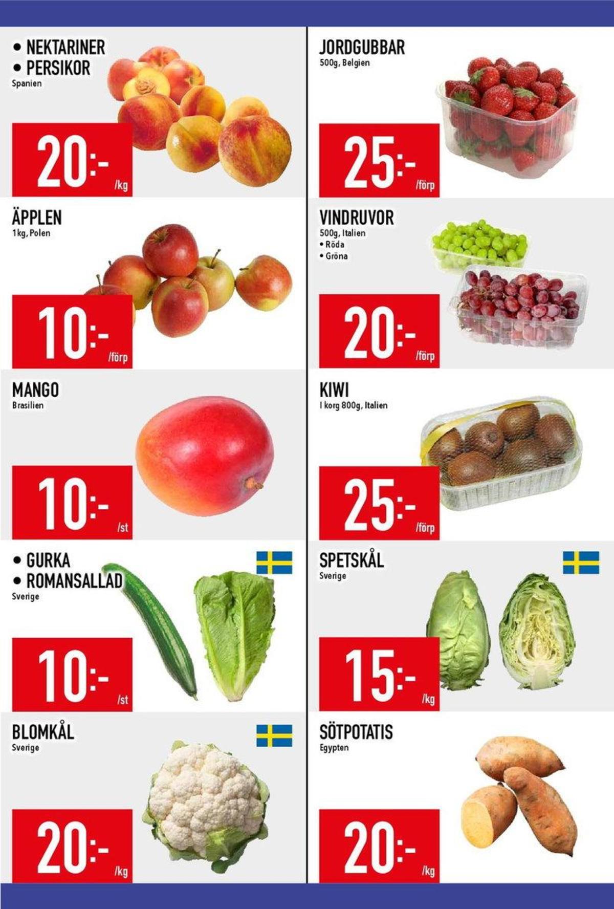 Se MatDax reklamblad för vecka 37 på Kampanjveckan.se. Se bra erbjudanden på många varor, t.ex. kiwi okänd eller spetskål okänd. Läs reklambladet här! Sida 14
