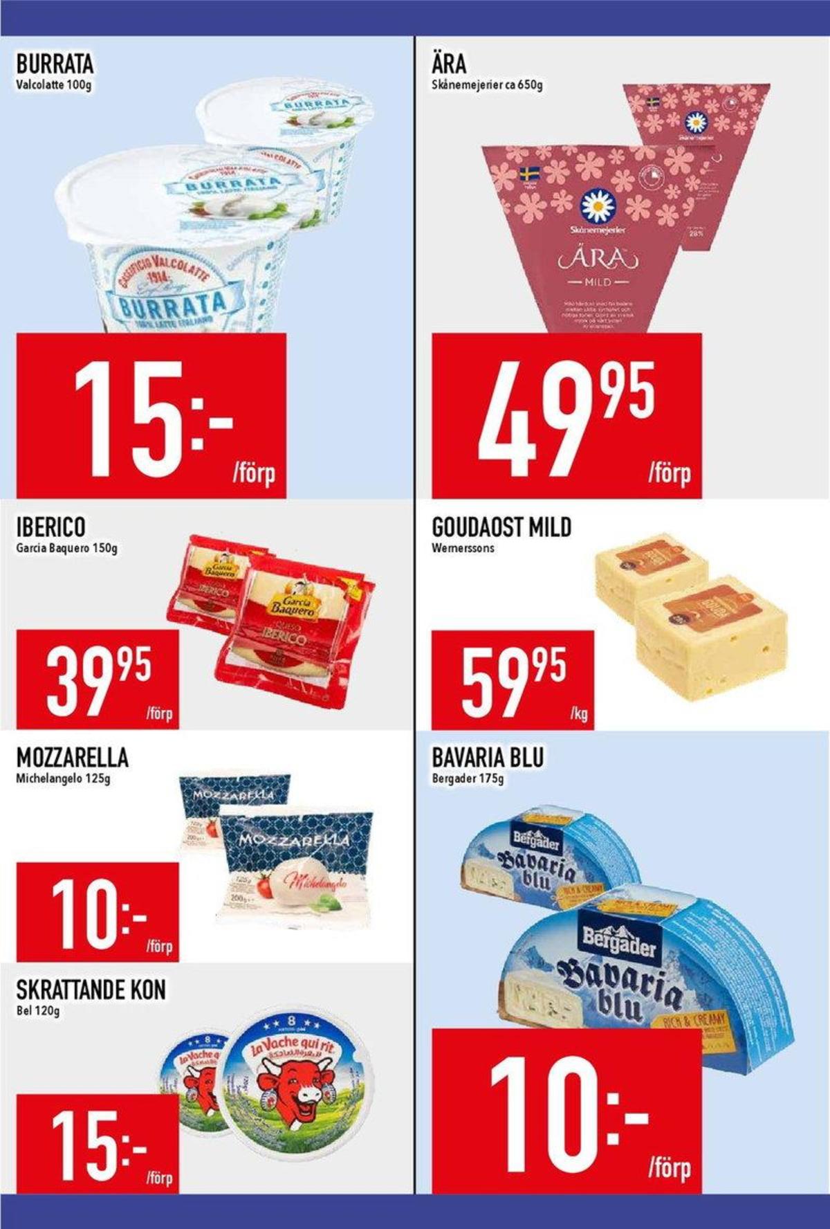 Se MatDax reklamblad för vecka 37 på Kampanjveckan.se. Se bra erbjudanden på många varor, t.ex. mögelost bavaria blu eller gouda wernerssons. Läs reklambladet här! Sida 10
