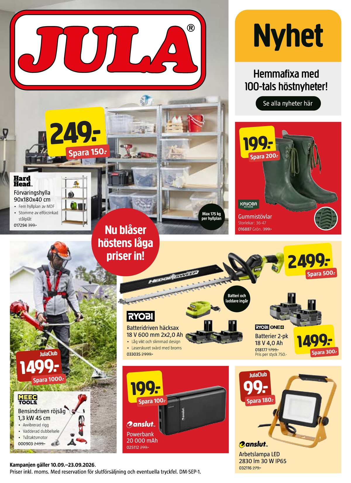 Se Jula reklamblad för vecka 37 på Kampanjveckan.se. Se bra erbjudanden på många varor. Läs reklambladet här! Sida 1