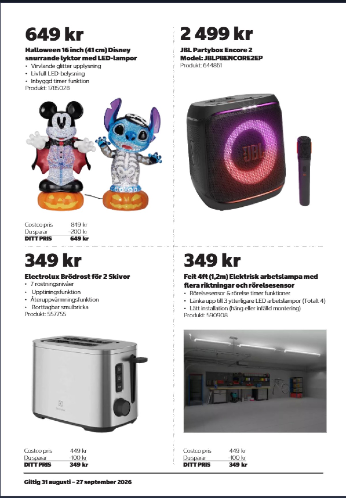 Se Costco reklamblad för vecka 38 på Kampanjveckan.se. Se bra erbjudanden på många varor. Läs reklambladet här! Sida 4