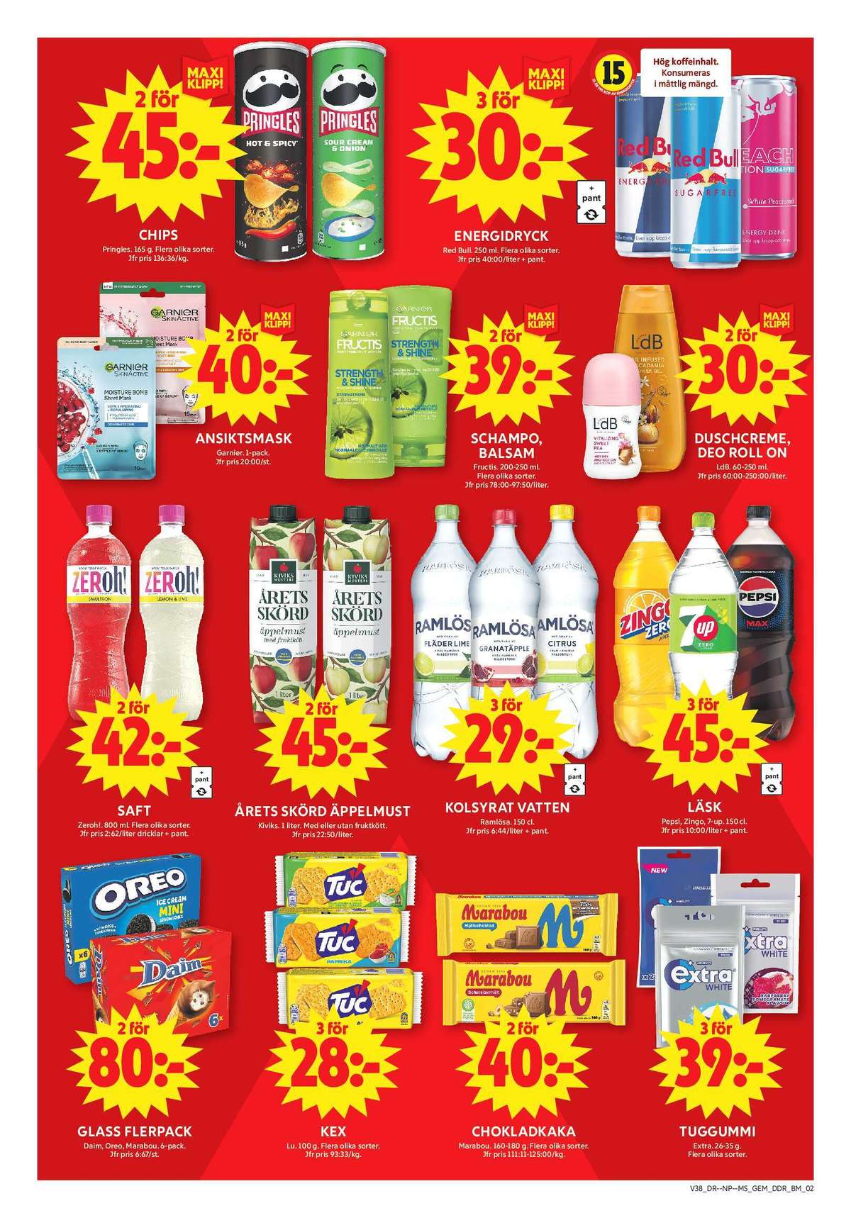 Se ICA Maxi reklamblad för vecka 38 på Kampanjveckan.se. Se bra erbjudanden på många varor, t.ex. glassnacks oreo eller läskedryck 7-up. Läs reklambladet här! Sida 11
