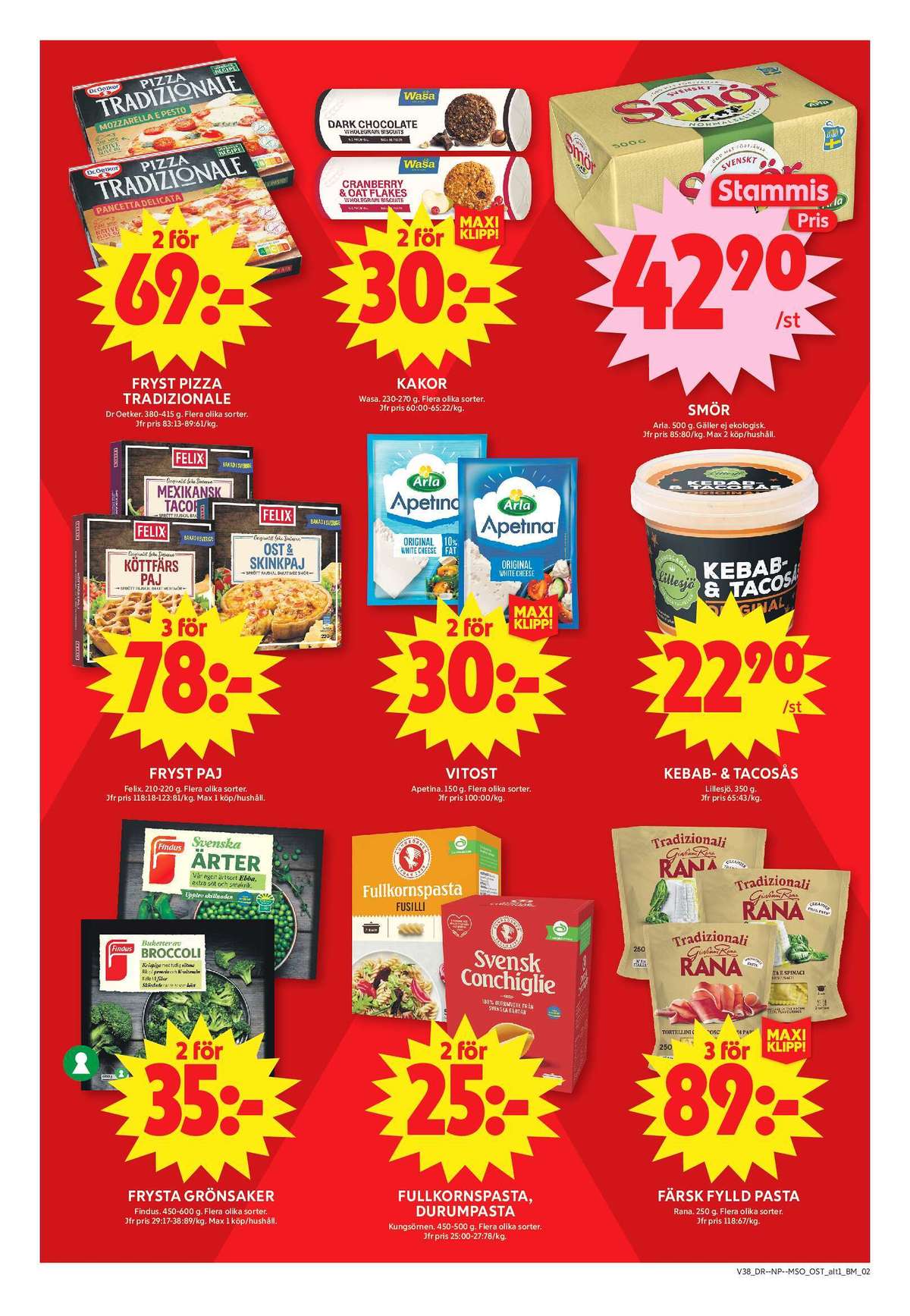 Se ICA Maxi reklamblad för vecka 38 på Kampanjveckan.se. Se bra erbjudanden på många varor, t.ex. Ärtor findus eller cranberry & oat flakes wholegrain biscuits wasa. Läs reklambladet här! Sida 8
