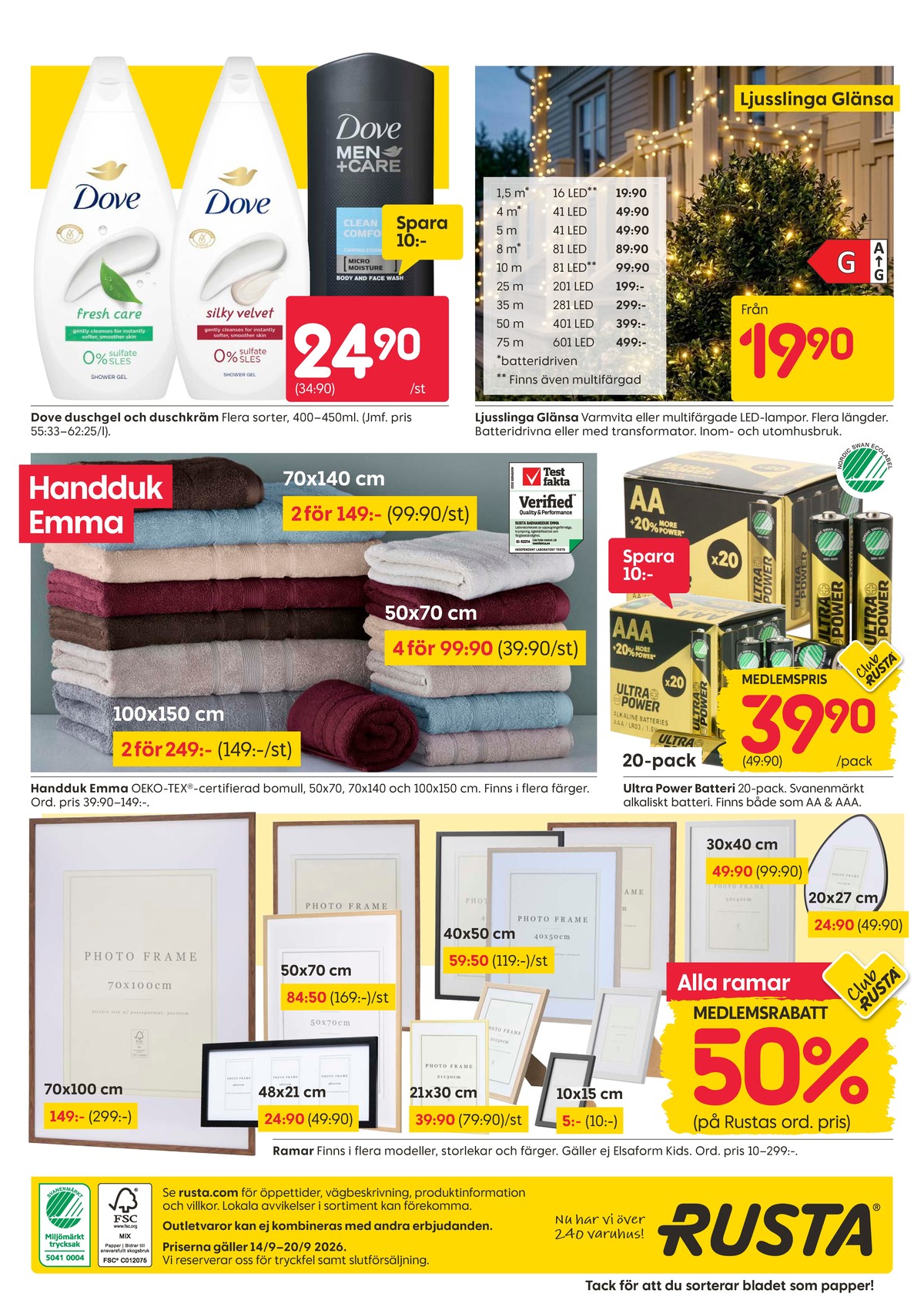 Se Rusta reklamblad för vecka 38 på Kampanjveckan.se. Se bra erbjudanden på många varor. Läs reklambladet här! Sida 16