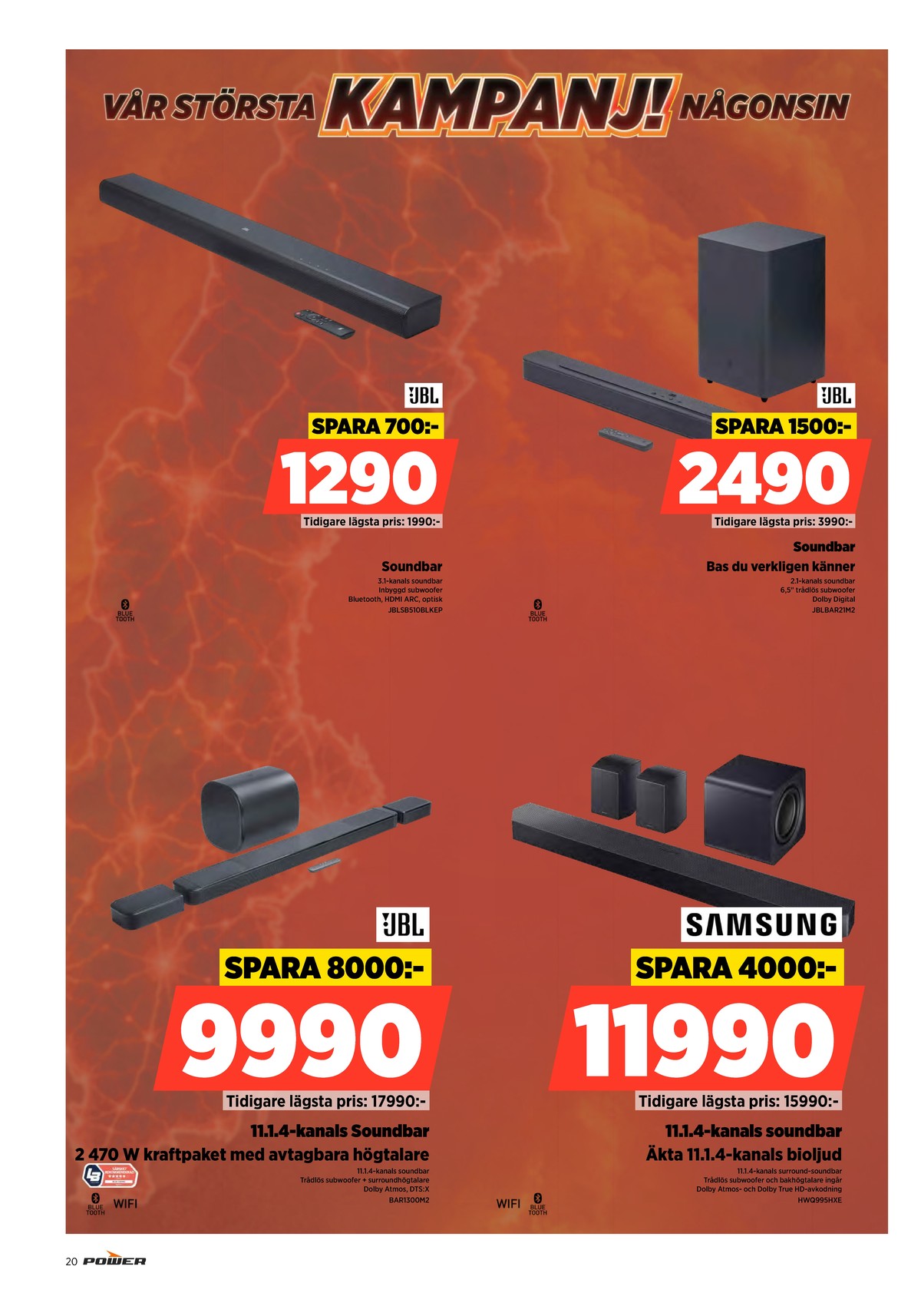 Se Power reklamblad för vecka 38 på Kampanjveckan.se. Se bra erbjudanden på många varor. Läs reklambladet här! Sida 20
