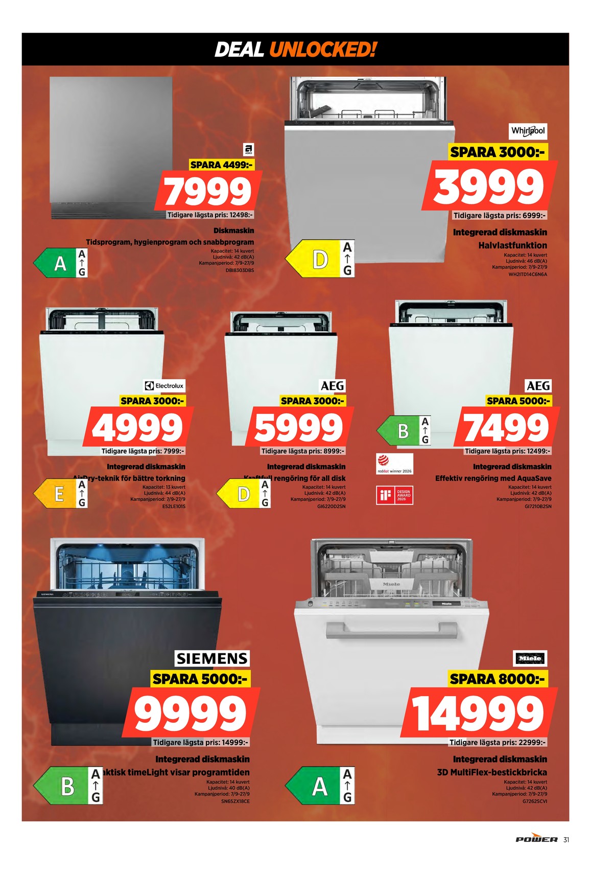 Se Power reklamblad för vecka 38 på Kampanjveckan.se. Se bra erbjudanden på många varor. Läs reklambladet här! Sida 31