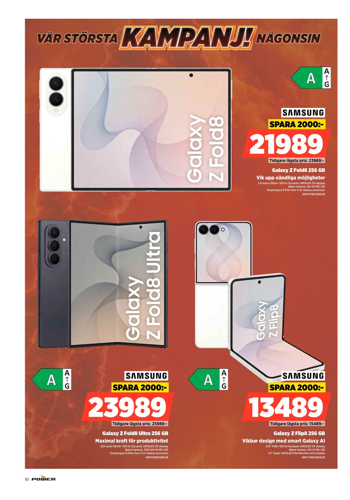 Se Power reklamblad för vecka 38 på Kampanjveckan.se. Se bra erbjudanden på många varor. Läs reklambladet här! Sida 10