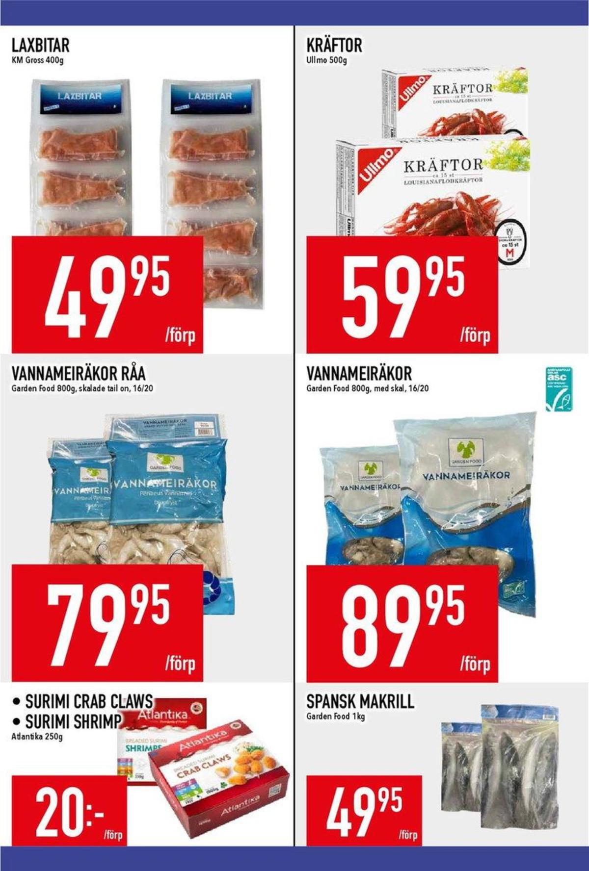 Se MatDax reklamblad för vecka 38 på Kampanjveckan.se. Se bra erbjudanden på många varor, t.ex. vannameiräkor garden food eller lax km group. Läs reklambladet här! Sida 14
