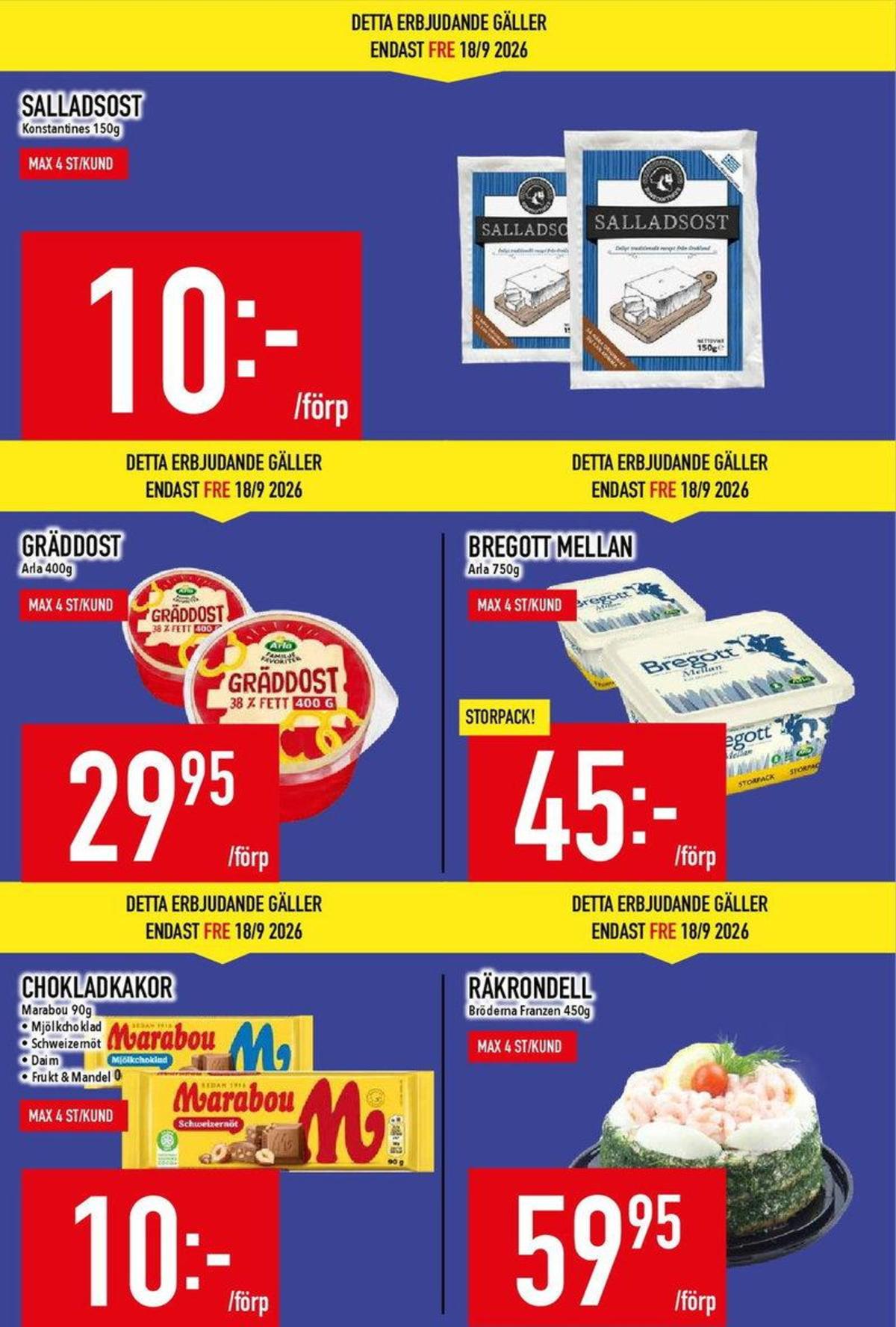 Se MatDax reklamblad för vecka 38 på Kampanjveckan.se. Se bra erbjudanden på många varor, t.ex. smörvariant mellan eller färdigrätter bröderna franzen. Läs reklambladet här! Sida 5
