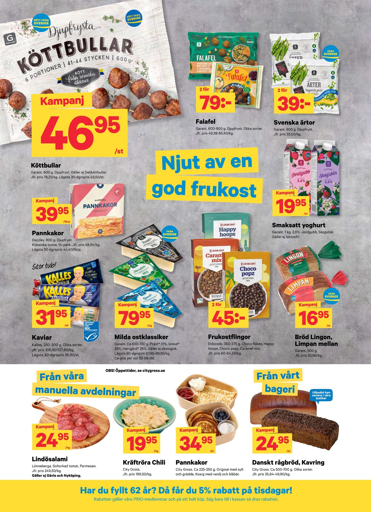 Se City Gross reklamblad för vecka 38 på Kampanjveckan.se. Se bra erbjudanden på många varor. Läs reklambladet här! Sida 6