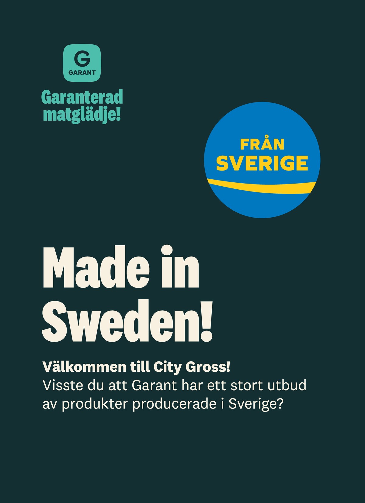 Se City Gross reklamblad för vecka 38 på Kampanjveckan.se. Se bra erbjudanden på många varor. Läs reklambladet här! Sida 7