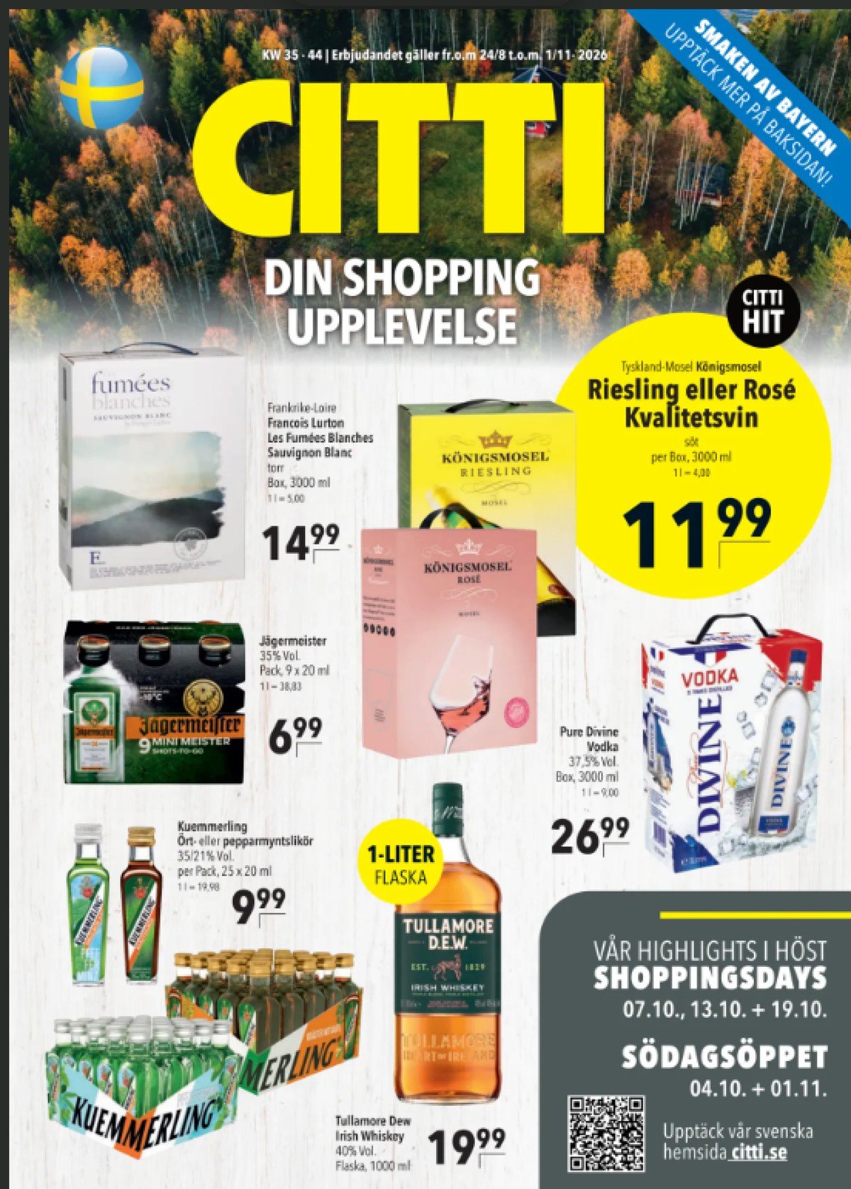 Se Citti reklamblad för vecka 39 på Kampanjveckan.se. Se bra erbjudanden på många varor. Läs reklambladet här! Sida 1