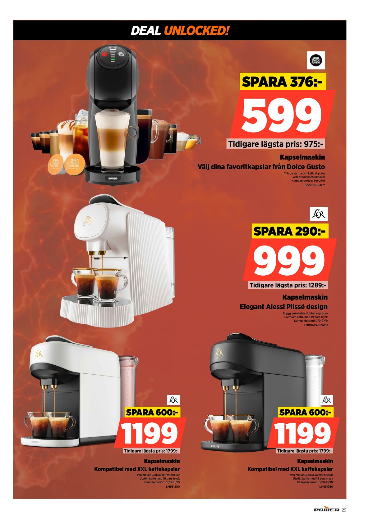 Se Power reklamblad för vecka 39 på Kampanjveckan.se. Se bra erbjudanden på många varor. Läs reklambladet här! Sida 29