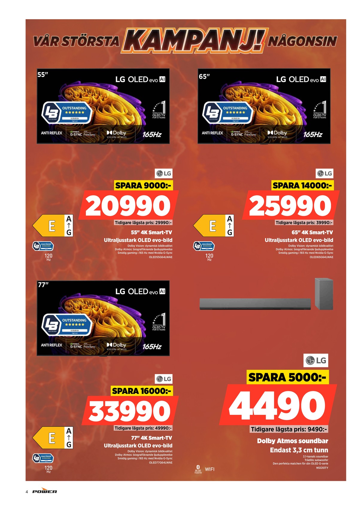 Se Power reklamblad för vecka 39 på Kampanjveckan.se. Se bra erbjudanden på många varor. Läs reklambladet här! Sida 4