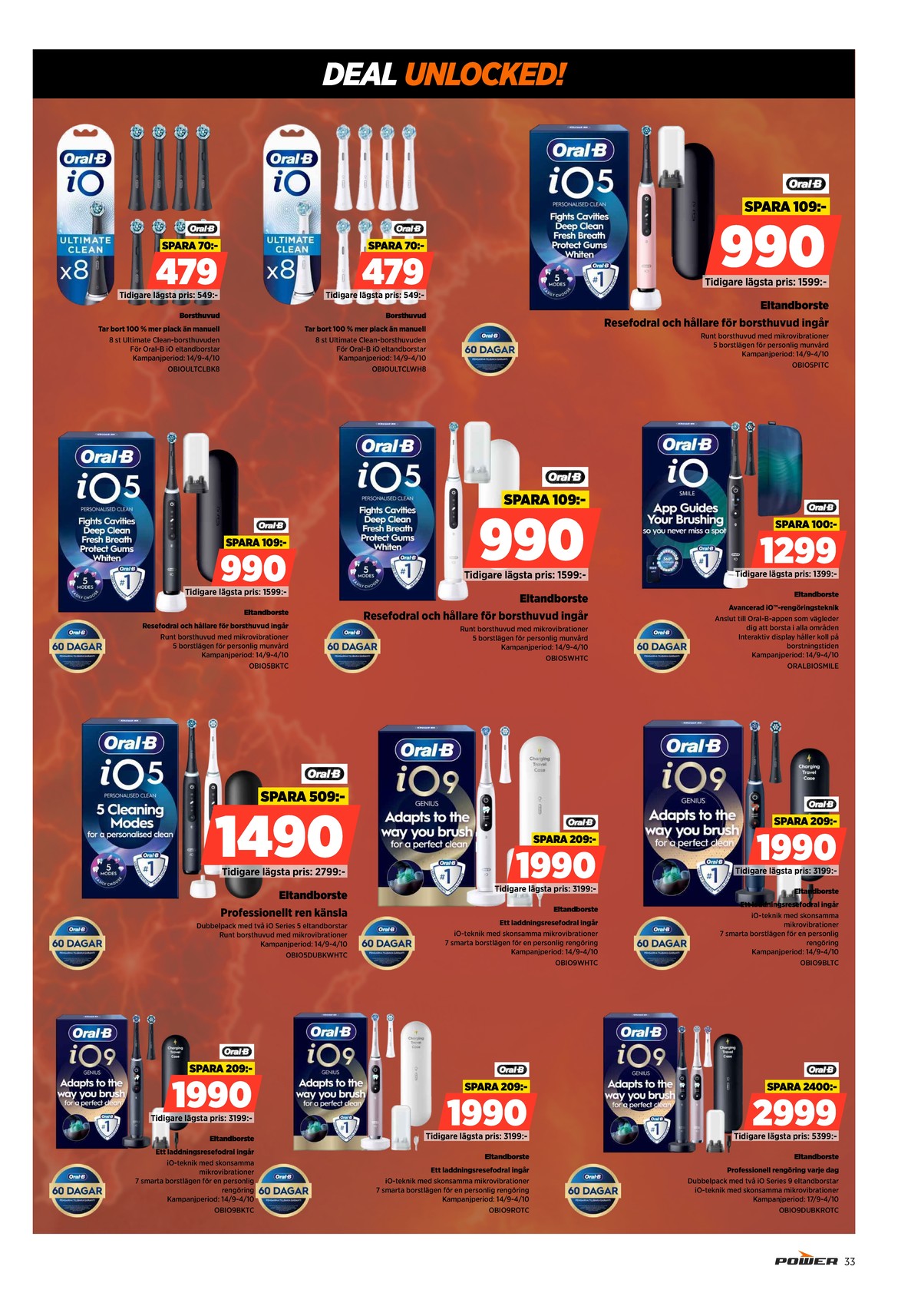 Se Power reklamblad för vecka 39 på Kampanjveckan.se. Se bra erbjudanden på många varor. Läs reklambladet här! Sida 33