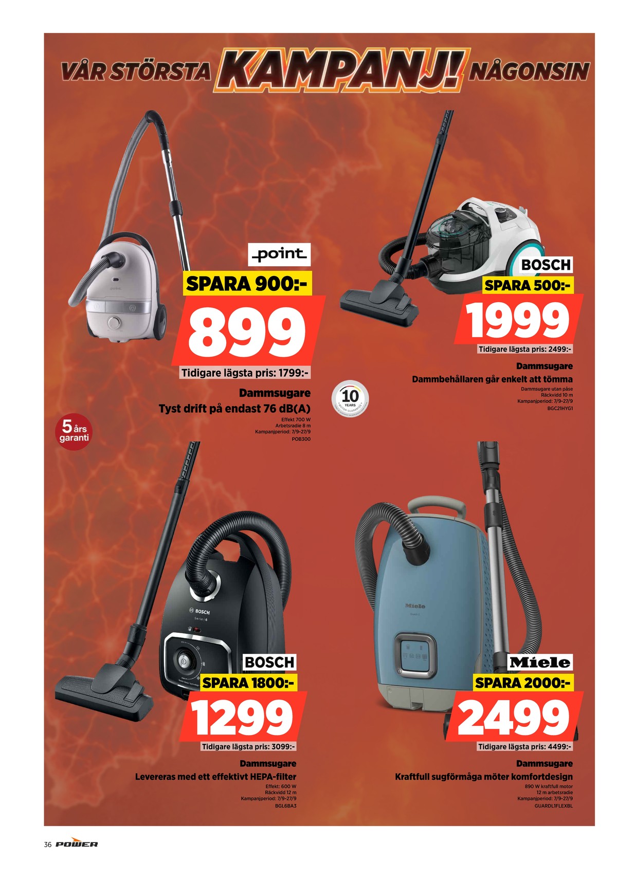 Se Power reklamblad för vecka 39 på Kampanjveckan.se. Se bra erbjudanden på många varor. Läs reklambladet här! Sida 36