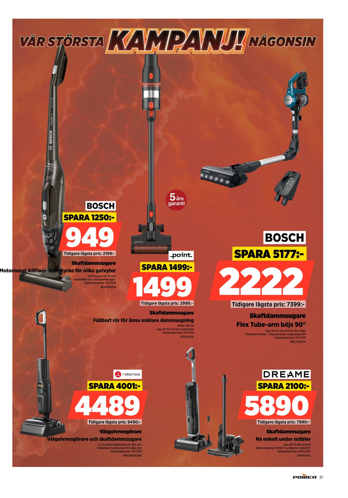 Se Power reklamblad för vecka 39 på Kampanjveckan.se. Se bra erbjudanden på många varor. Läs reklambladet här! Sida 37