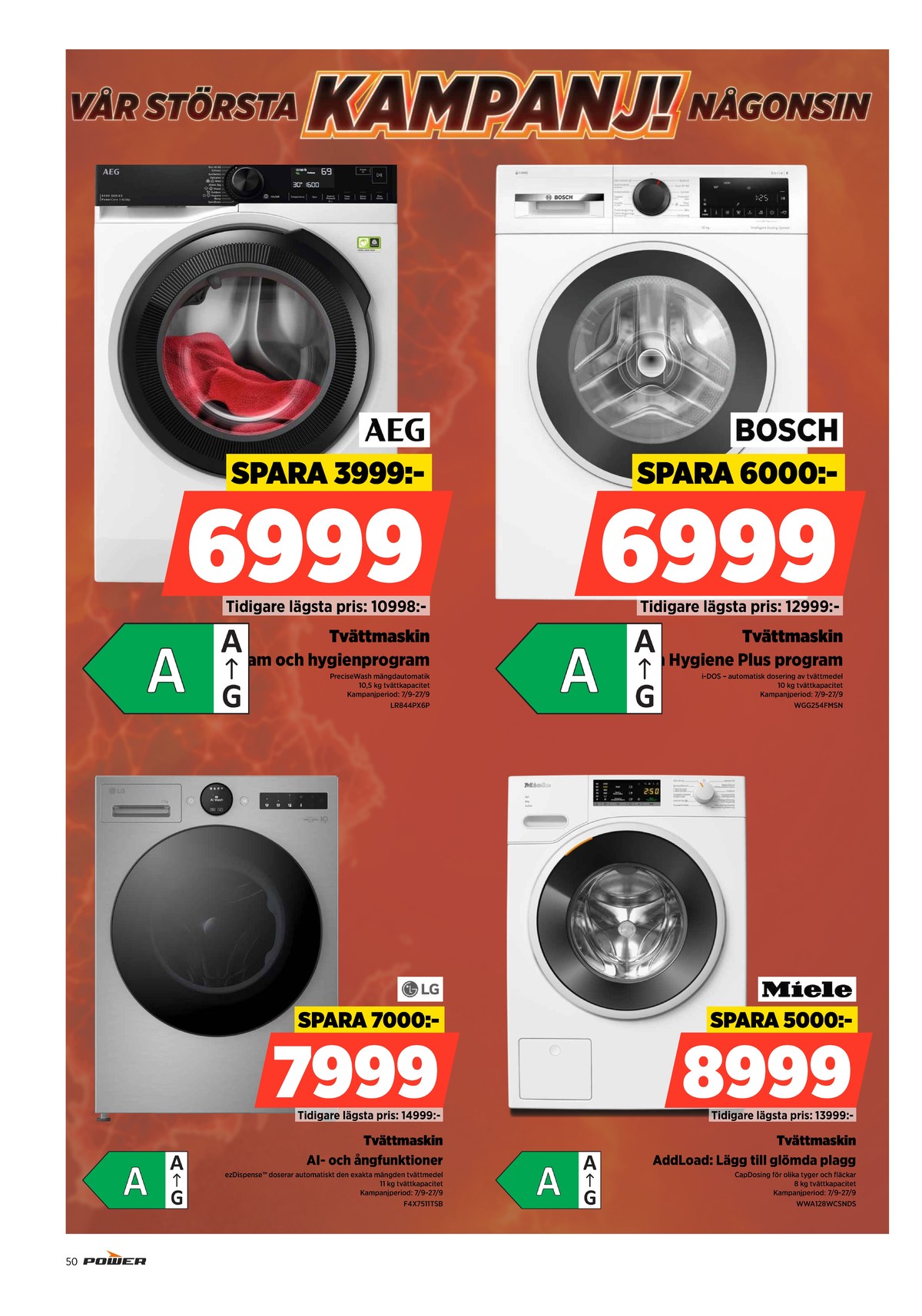Se Power reklamblad för vecka 39 på Kampanjveckan.se. Se bra erbjudanden på många varor. Läs reklambladet här! Sida 50