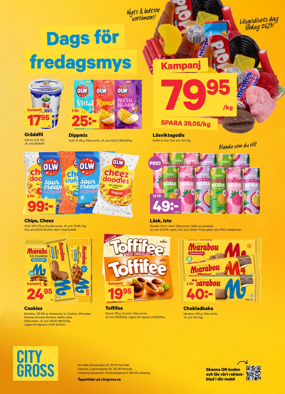 Se City Gross reklamblad för vecka 39 på Kampanjveckan.se. Se bra erbjudanden på många varor. Läs reklambladet här! Sida 14
