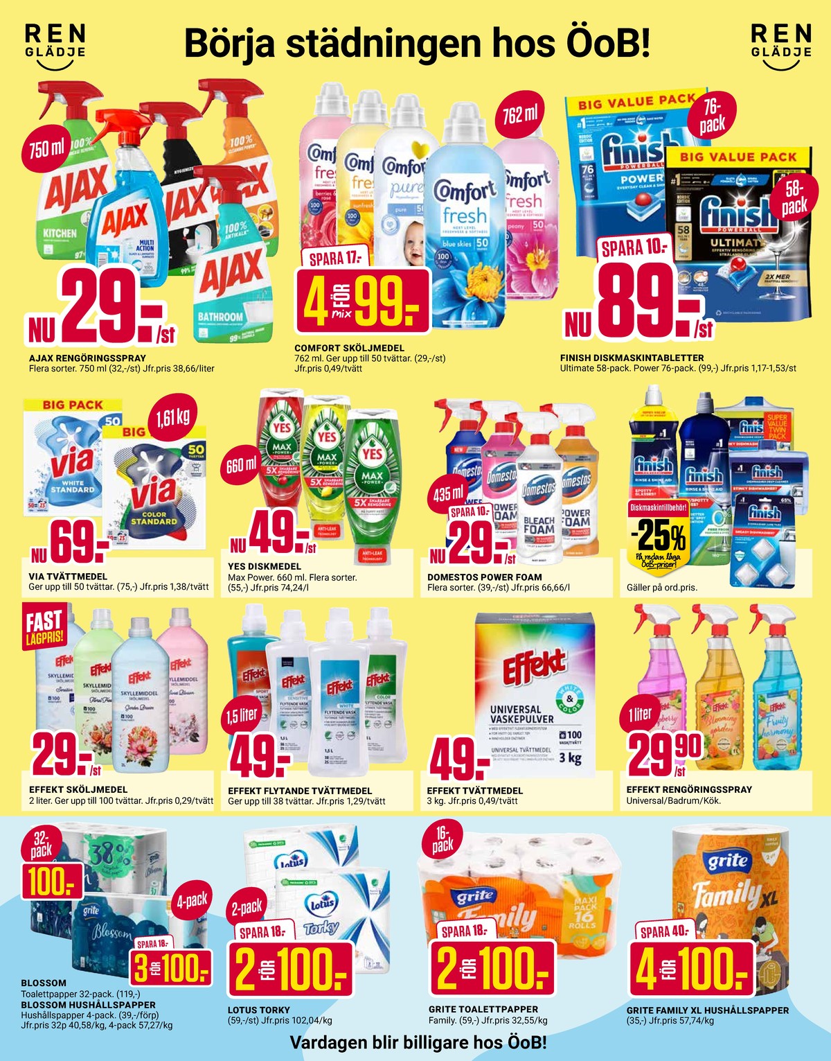 Se ÖoB reklamblad för vecka 39 på Kampanjveckan.se. Se bra erbjudanden på många varor. Läs reklambladet här! Sida 6