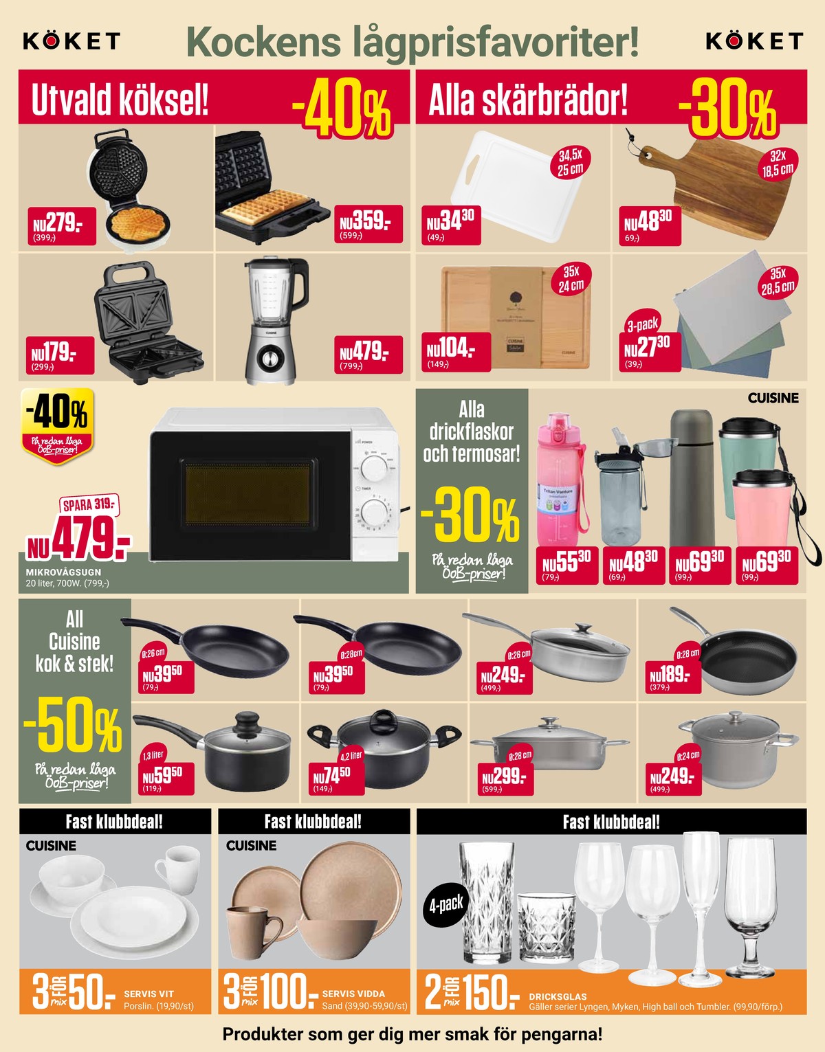 Se ÖoB reklamblad för vecka 39 på Kampanjveckan.se. Se bra erbjudanden på många varor. Läs reklambladet här! Sida 8
