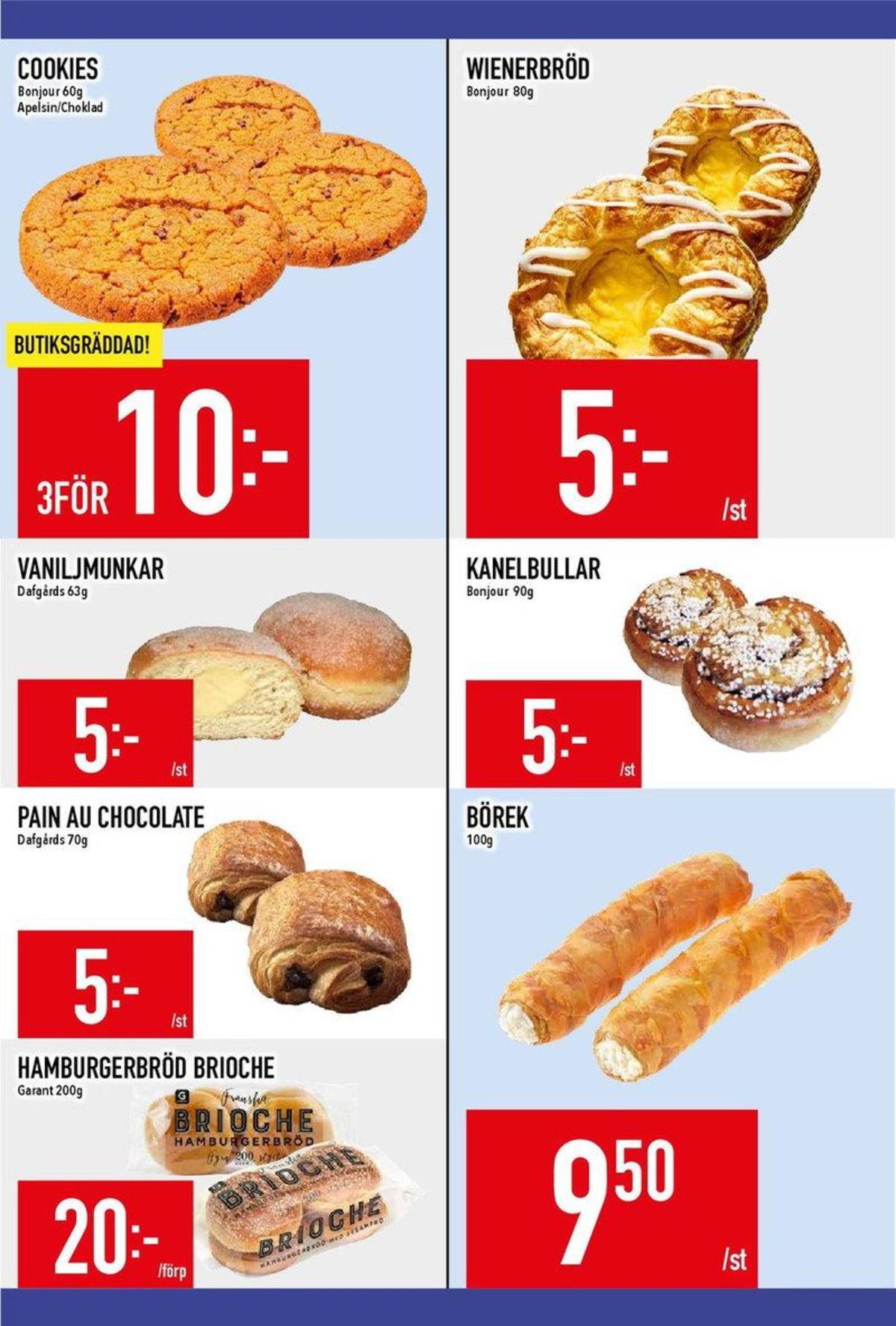 Se MatDax reklamblad för vecka 39 på Kampanjveckan.se. Se bra erbjudanden på många varor, t.ex. börek medererainian eller butiksbakat kaffebröd bonjour. Läs reklambladet här! Sida 13
