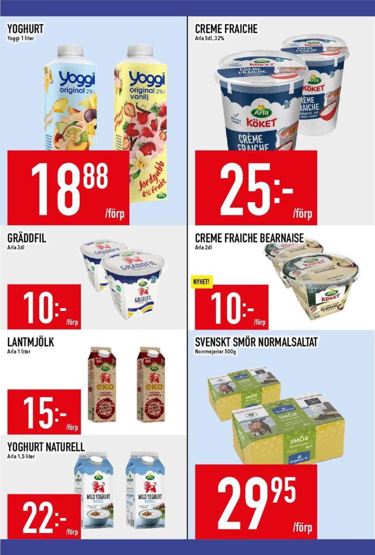 Se MatDax reklamblad för vecka 39 på Kampanjveckan.se. Se bra erbjudanden på många varor, t.ex. yoghurt yoggi eller andra varor. Läs reklambladet här! Sida 8