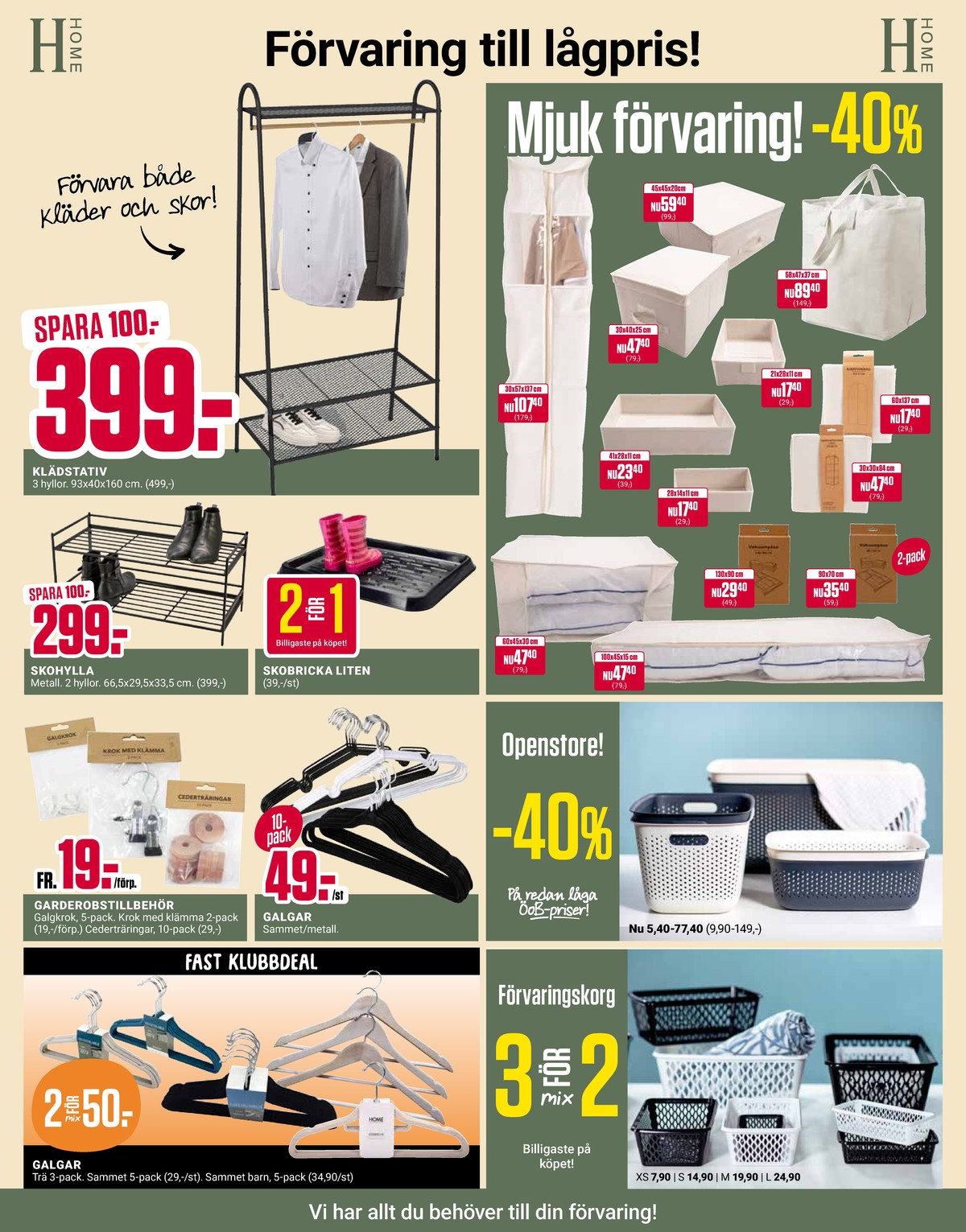 Se ÖoB reklamblad för vecka 4 på Kampanjveckan.se. Se bra erbjudanden på många varor, t.ex. förvaringskorgar okänd eller andra varor. Läs reklambladet här! Sida 11