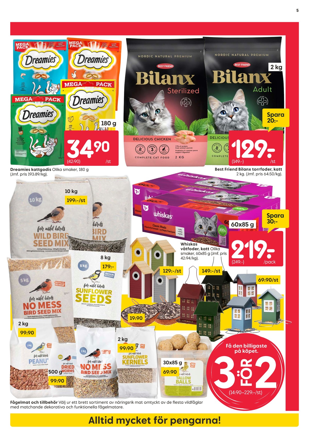 Se Rusta reklamblad för vecka 4 på Kampanjveckan.se. Se bra erbjudanden på många varor, t.ex. kattgodis dreamies eller andra varor. Läs reklambladet här! Sida 5