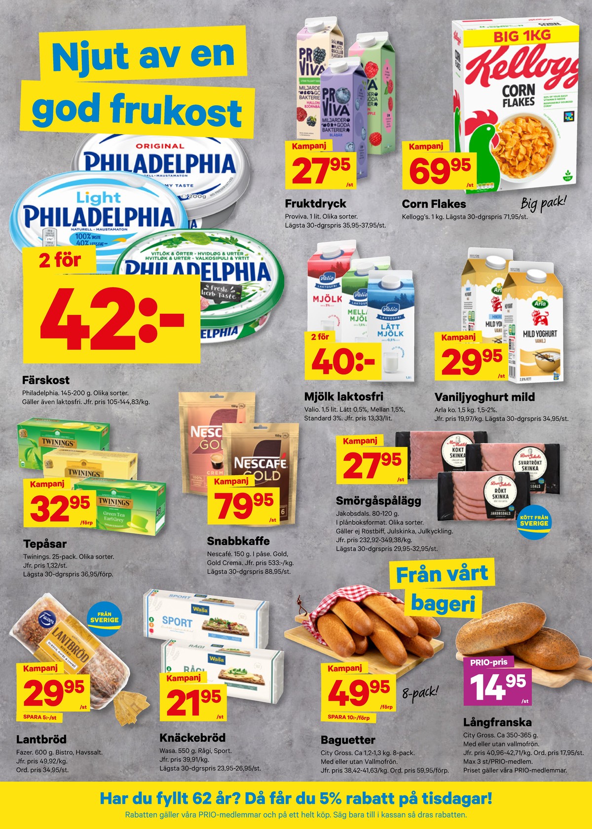 Se City Gross reklamblad för vecka 4 på Kampanjveckan.se. Se bra erbjudanden på många varor, t.ex. färskost philadelphia eller färskost philadelphia. Läs reklambladet här! Sida 4
