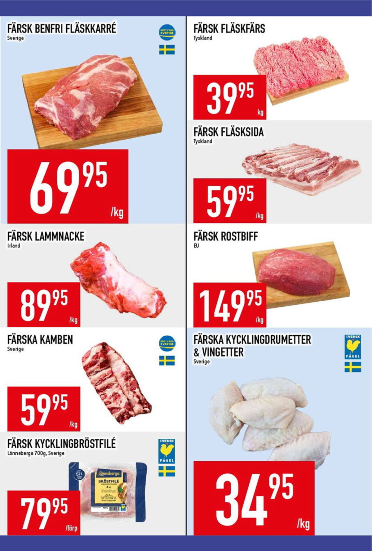 Se MatDax reklamblad för vecka 4 på Kampanjveckan.se. Se bra erbjudanden på många varor, t.ex. kyckling drumetter & vingetter okänd eller rostbiff okänd. Läs reklambladet här! Sida 12
