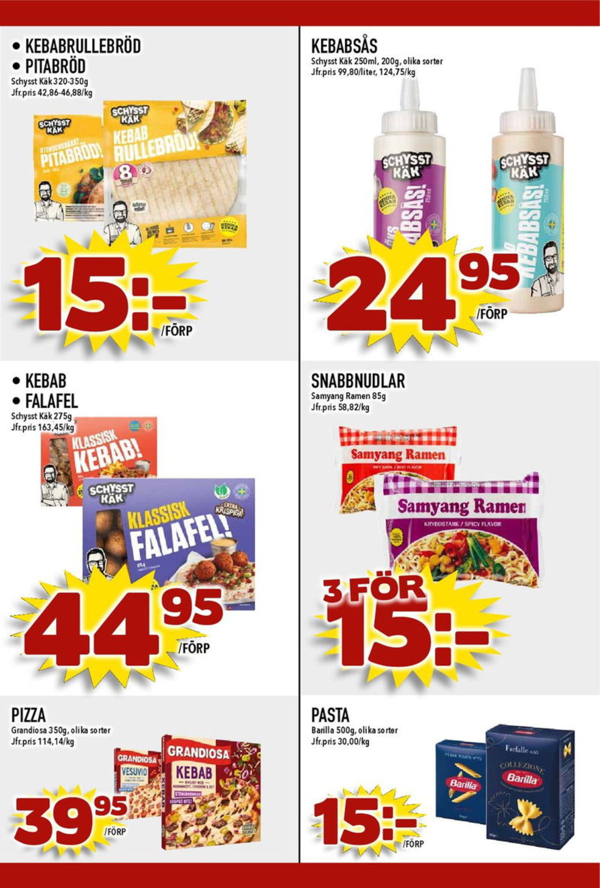 Se MatDax reklamblad för vecka 4 på Kampanjveckan.se. Se bra erbjudanden på många varor, t.ex. nudelrätter samyang eller pasta sorterad barilla. Läs reklambladet här! Sida 20
