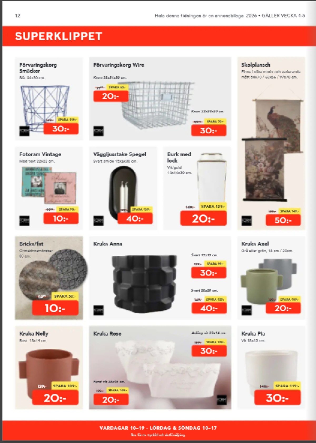 Se Bo Ohlsson reklamblad för vecka 4 på Kampanjveckan.se. Se bra erbjudanden på många varor. Läs reklambladet här! Sida 12