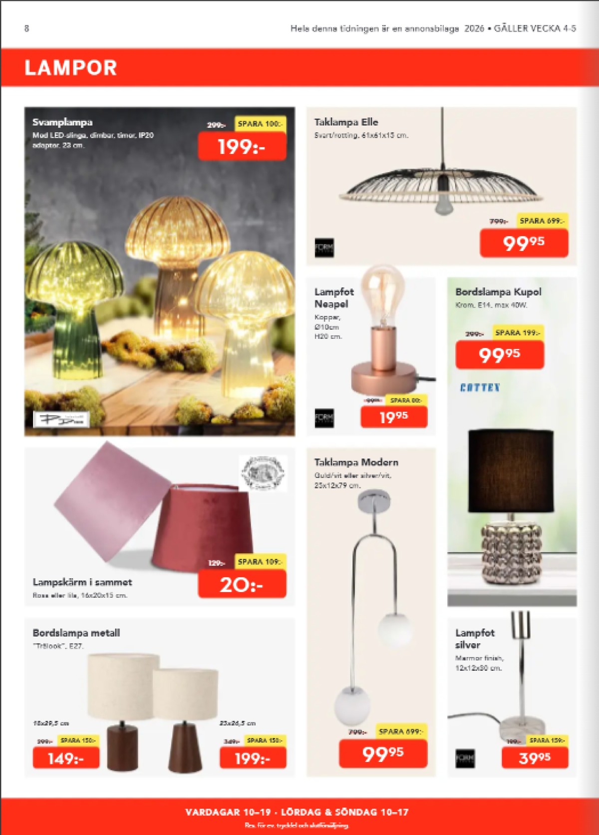 Se Bo Ohlsson reklamblad för vecka 4 på Kampanjveckan.se. Se bra erbjudanden på många varor. Läs reklambladet här! Sida 8