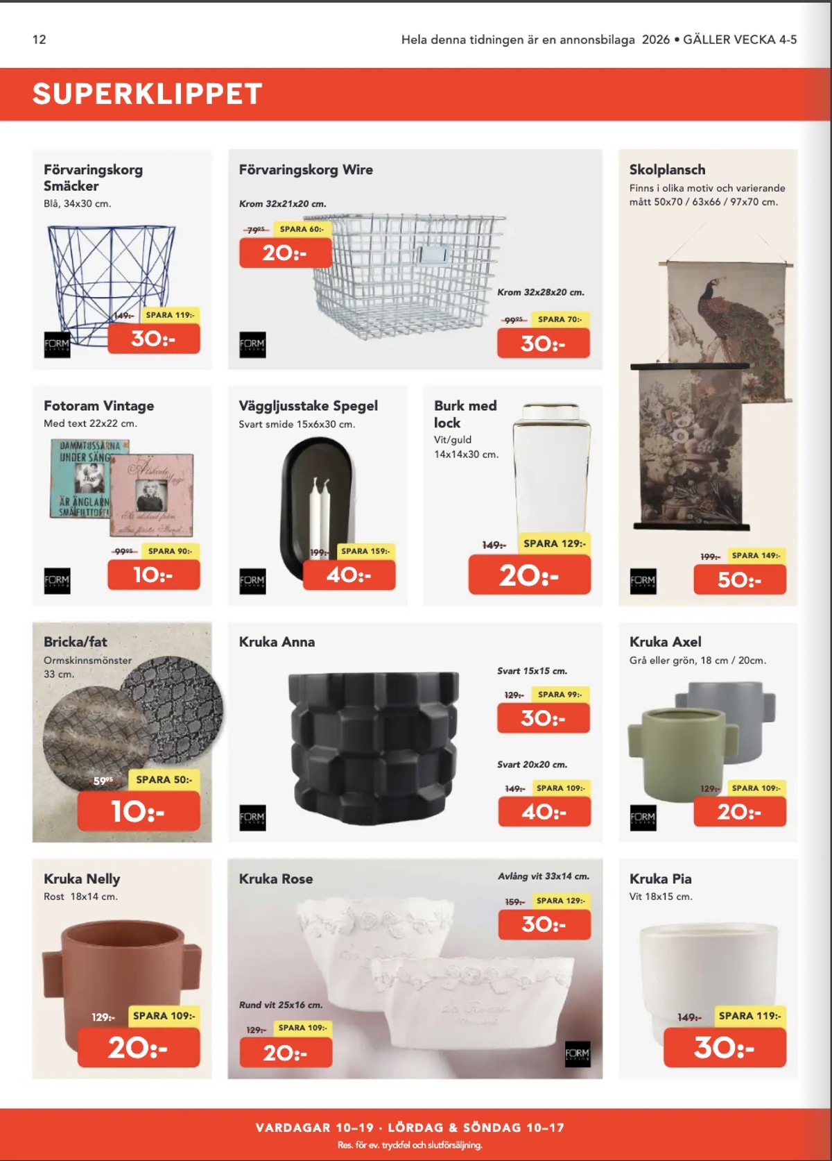 Se Bo Ohlsson reklamblad för vecka 4 på Kampanjveckan.se. Se bra erbjudanden på många varor. Läs reklambladet här! Sida 12