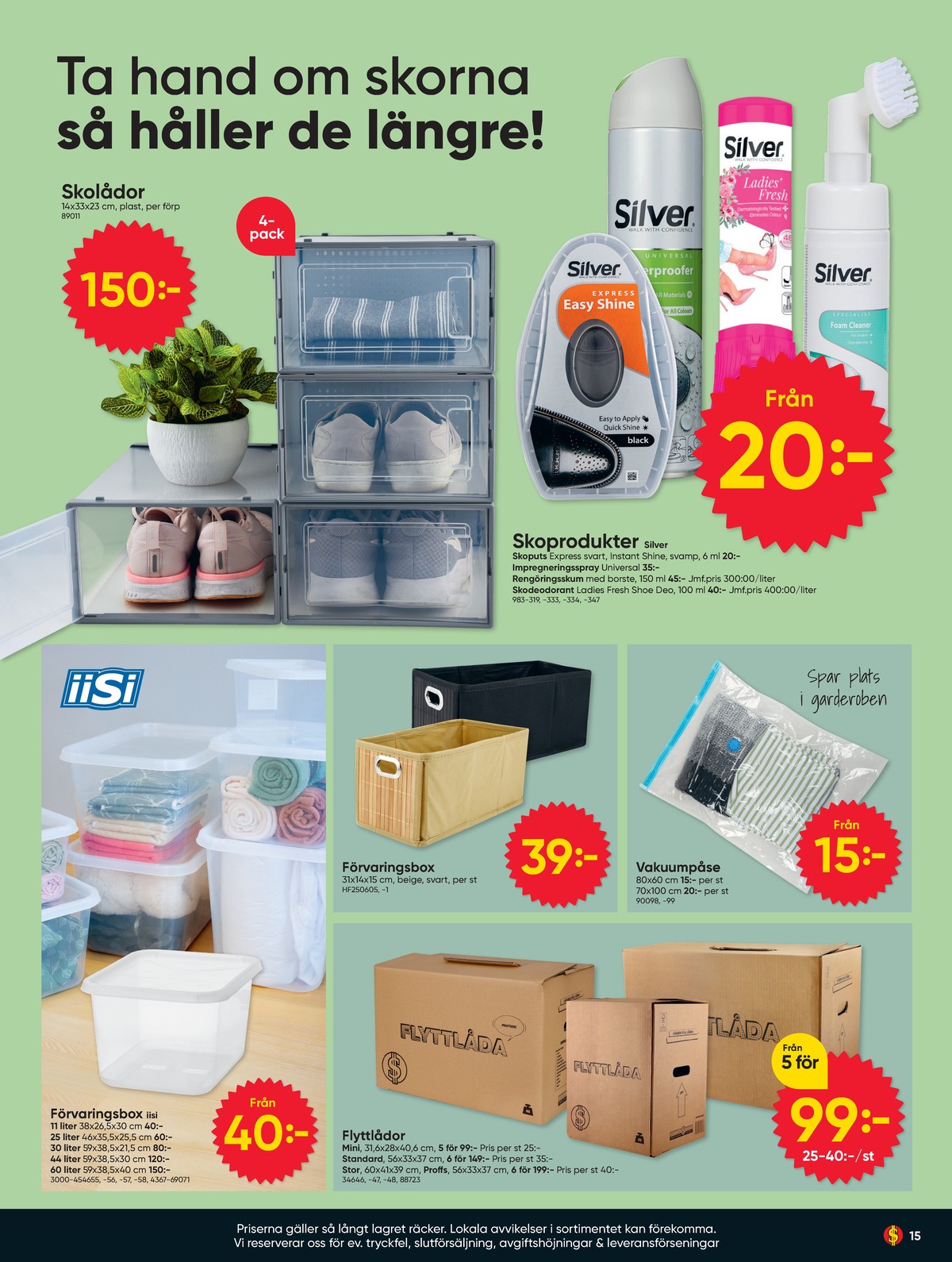 Se Dollarstore reklamblad för vecka 40 på Kampanjveckan.se. Se bra erbjudanden på många varor. Läs reklambladet här! Sida 15