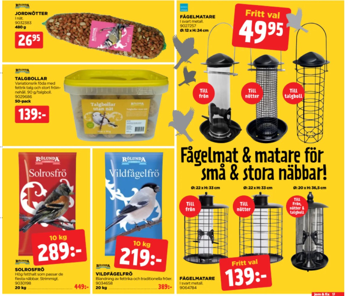 Se Jem & Fix reklamblad för vecka 40 på Kampanjveckan.se. Se bra erbjudanden på många varor. Läs reklambladet här! Sida 17