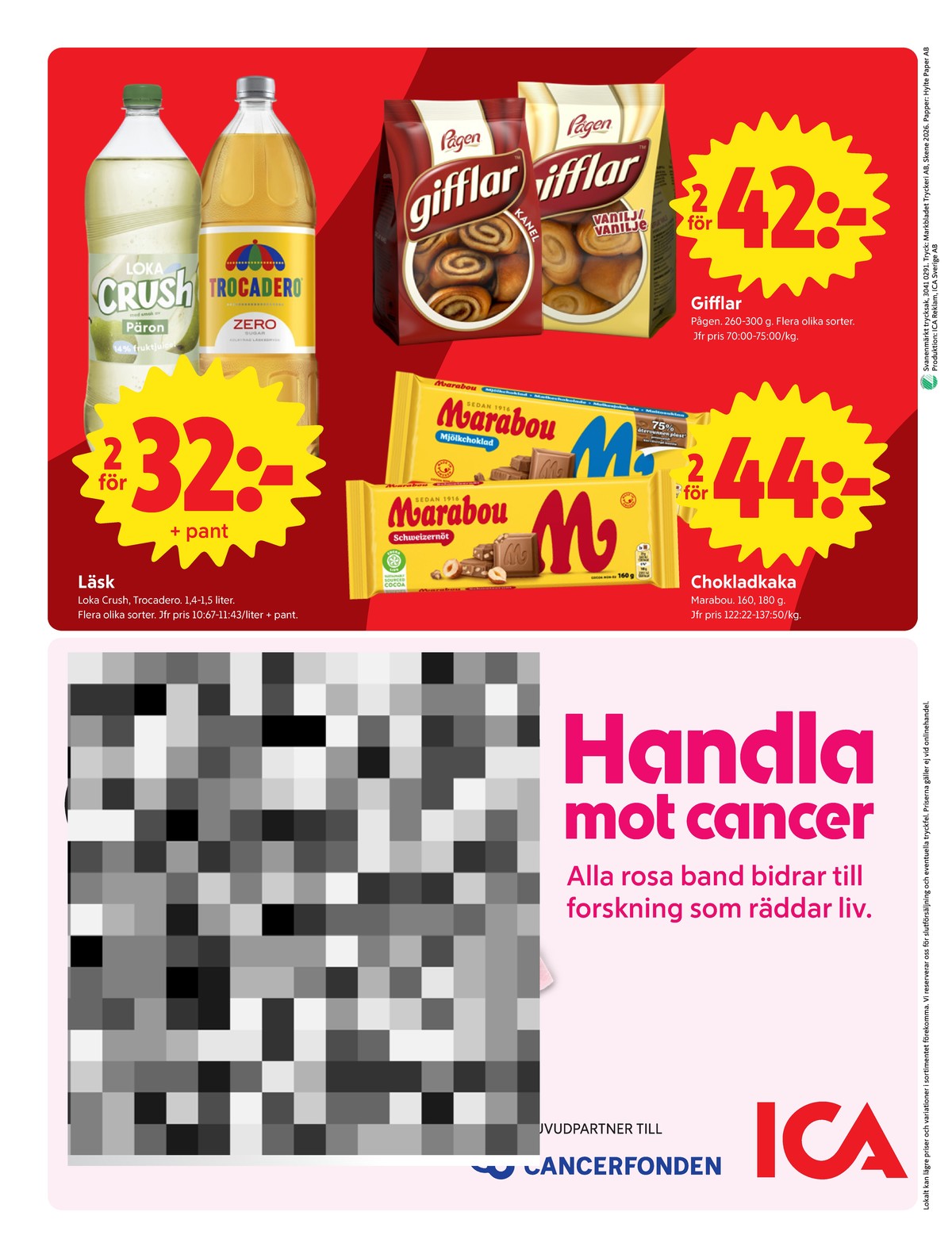 Se ICA Nära reklamblad för vecka 40 på Kampanjveckan.se. Se bra erbjudanden på många varor, t.ex. läskedryck päron eller läskedryck loka crush. Läs reklambladet här! Sida 8

