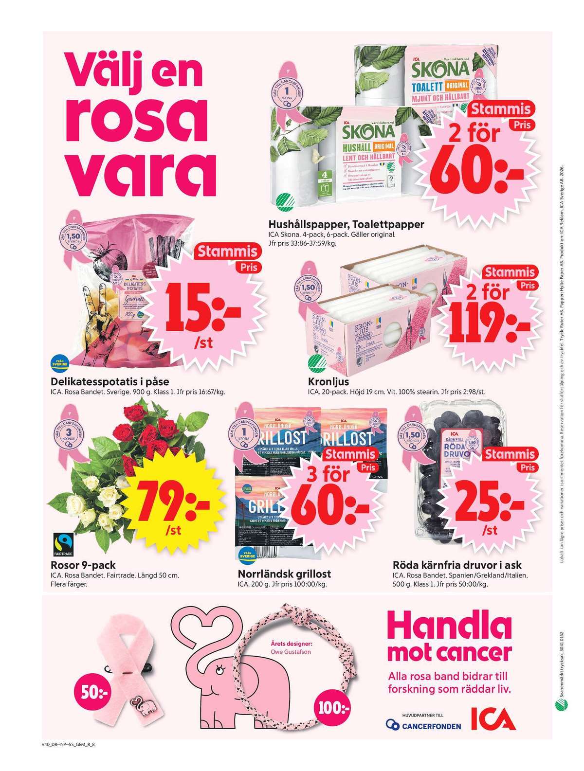 Se ICA Supermarket reklamblad för vecka 40 på Kampanjveckan.se. Se bra erbjudanden på många varor, t.ex. vindruvor ica eller kronljus ica. Läs reklambladet här! Sida 10
