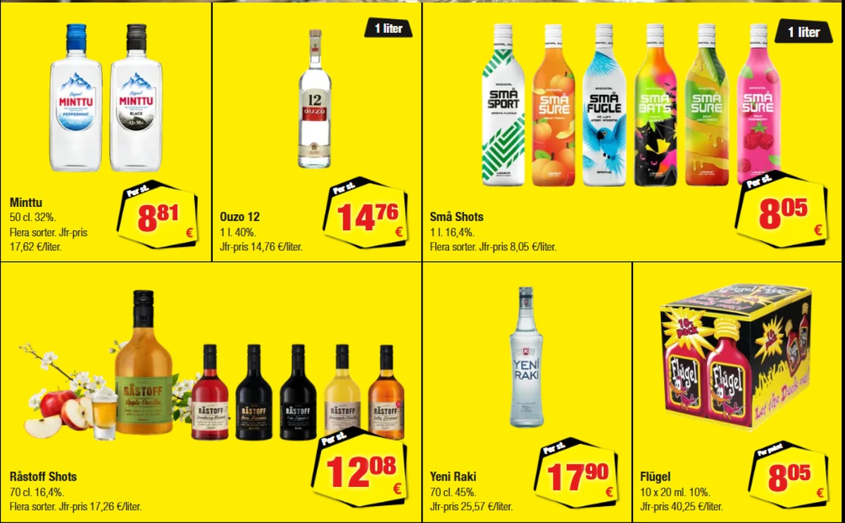 Se Calle reklamblad för vecka 40 på Kampanjveckan.se. Se bra erbjudanden på många varor, t.ex. shots flügel eller likör yeni raki. Läs reklambladet här! Sida 12
