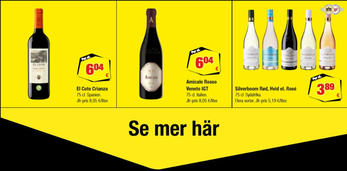 Se Calle reklamblad för vecka 40 på Kampanjveckan.se. Se bra erbjudanden på många varor, t.ex. röd vin okänd eller röd vin okänd. Läs reklambladet här! Sida 23
