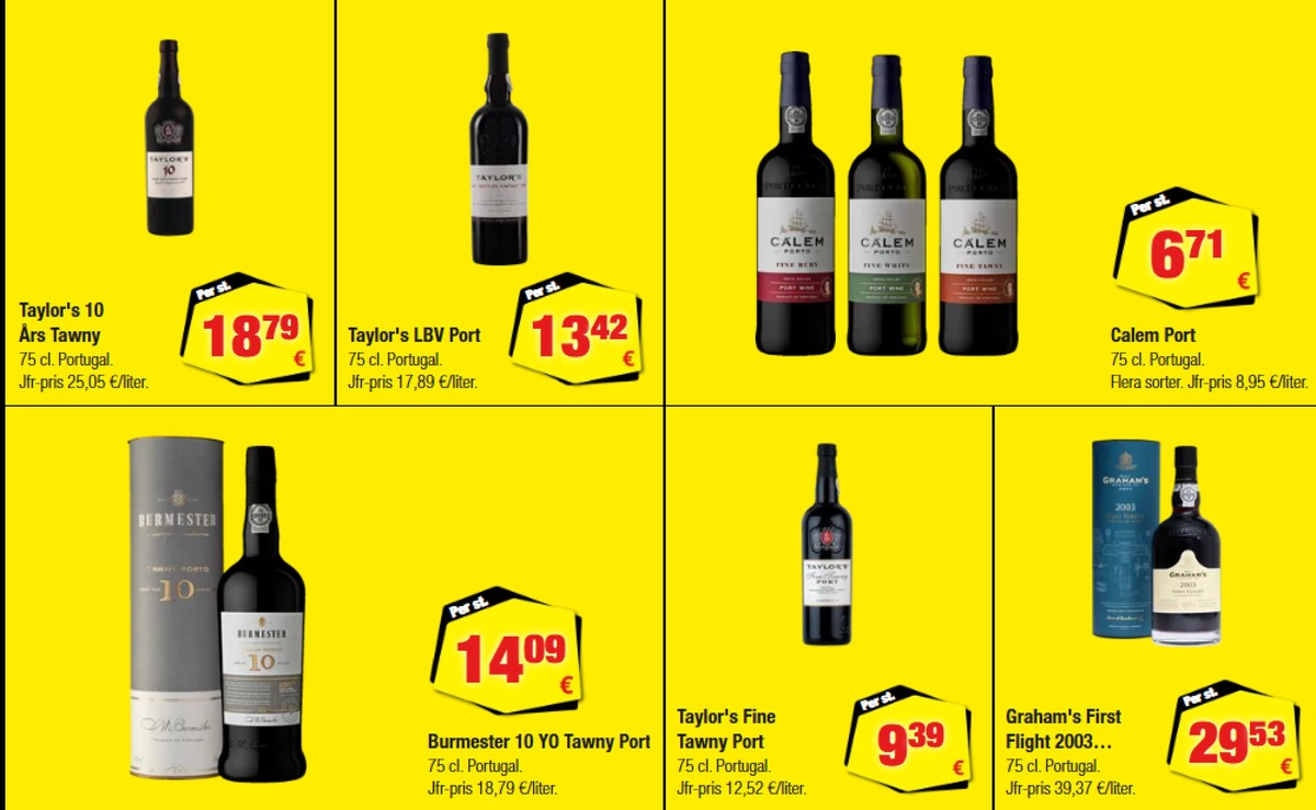 Se Calle reklamblad för vecka 40 på Kampanjveckan.se. Se bra erbjudanden på många varor, t.ex. portvin tawny 10 yo eller portvin lbv. Läs reklambladet här! Sida 24
