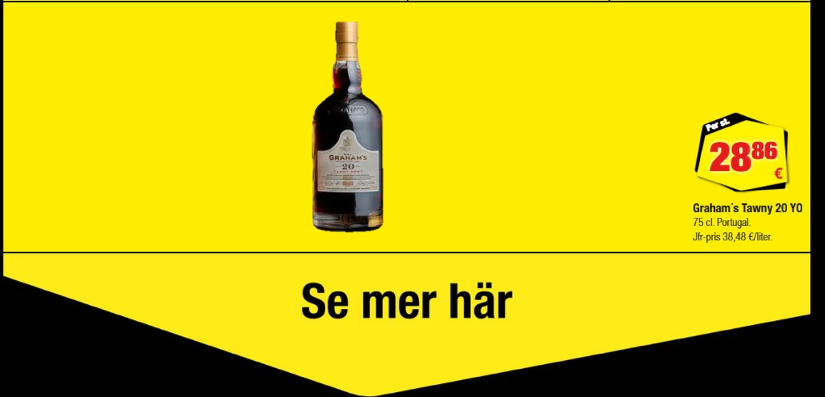 Se Calle reklamblad för vecka 40 på Kampanjveckan.se. Se bra erbjudanden på många varor, t.ex. portvin the tawny eller andra varor. Läs reklambladet här! Sida 26