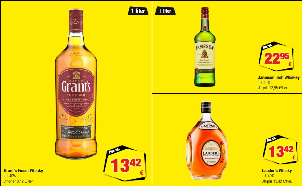 Se Calle reklamblad för vecka 40 på Kampanjveckan.se. Se bra erbjudanden på många varor, t.ex. whisky lauders eller whisky jameson. Läs reklambladet här! Sida 5
