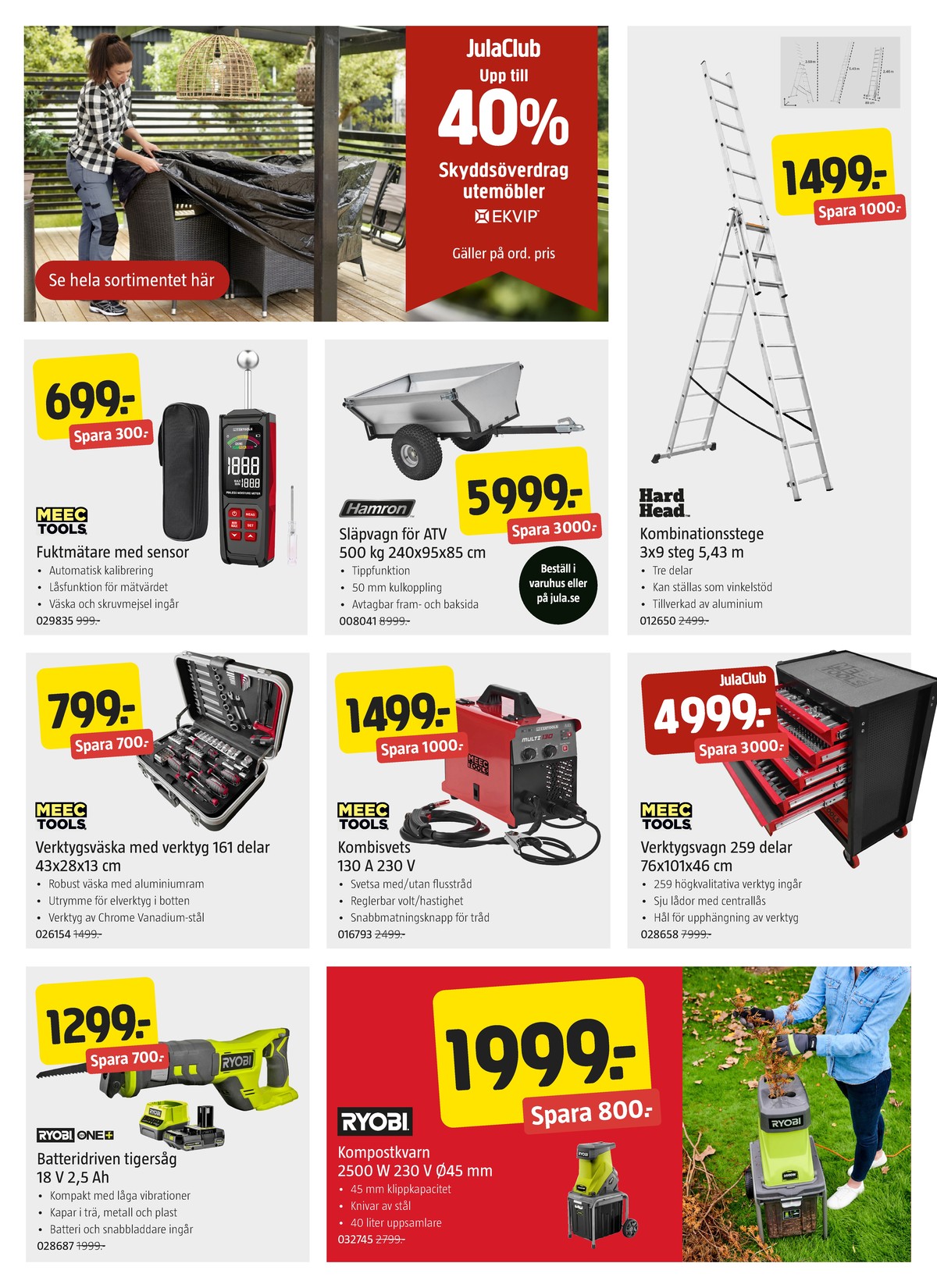 Se Jula reklamblad för vecka 40 på Kampanjveckan.se. Se bra erbjudanden på många varor. Läs reklambladet här! Sida 6
