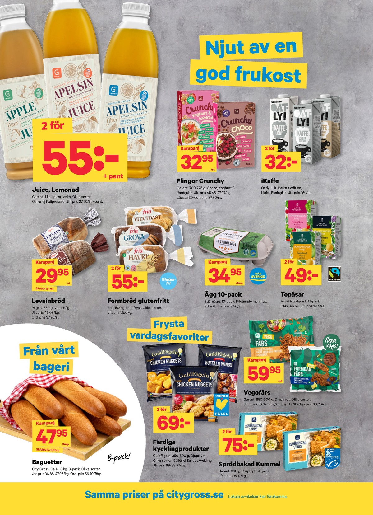 Se City Gross reklamblad för vecka 40 på Kampanjveckan.se. Se bra erbjudanden på många varor. Läs reklambladet här! Sida 6